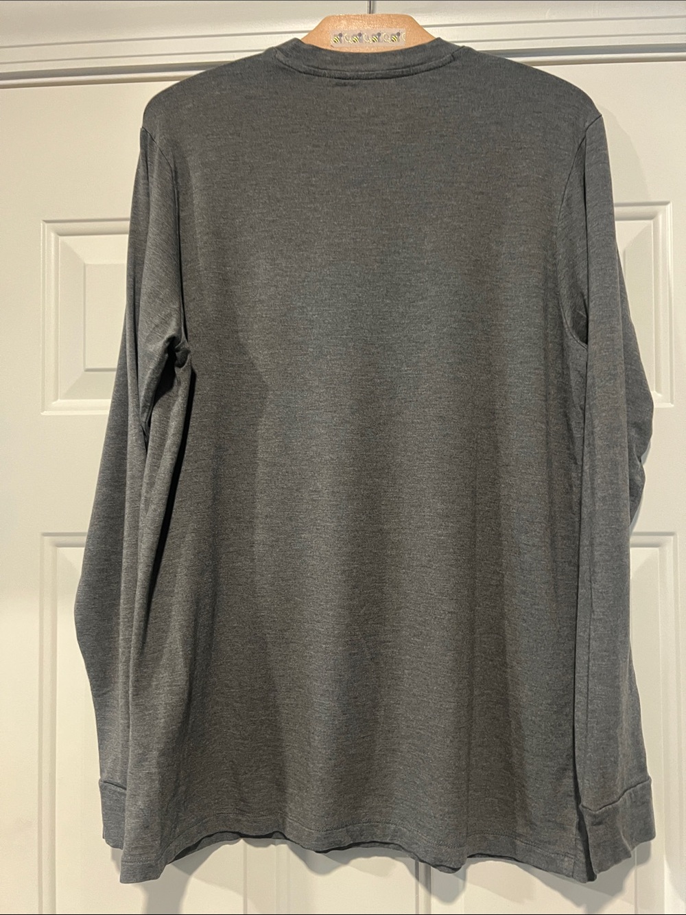 Duck Camp Sz M Men's Long-Sleeve Crewneck Shirt Gray/Green Outdoors Performance - Picture 2 of 12